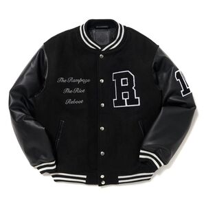 Authentic The Rampage Of Exile Tribe Black Varsity Jacket